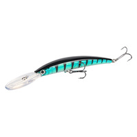 Luya 15.3Cm16G appâts vivants Mino plongée appâts de bar d'eau douce avec son simulé perle de pêche en mer d'eau douce en plastique faux appât