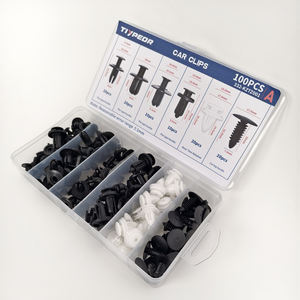 100 adet araba tampon tutucu klipler naylon bağlantı elemanları perçin kiti kapı pervazı Panel klipler tampon itme perçin klipler - Product Image 2