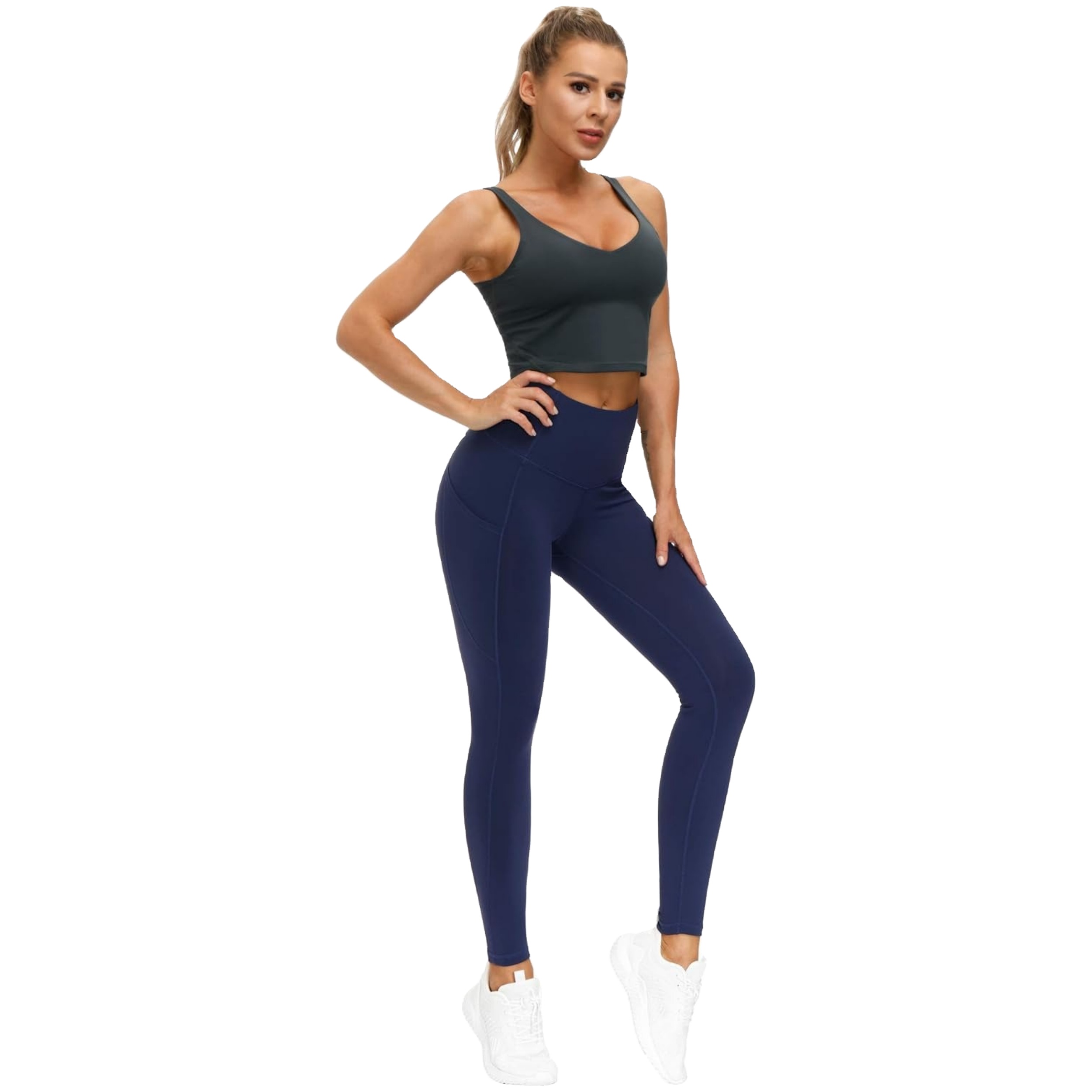 Running Enthusiasts High Waist Yoga Pants Featuring Compression Quick Dry for Enhanced Athletic Performance and Running Comfort