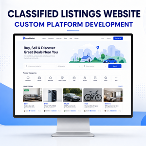 Progettazione e Sviluppo di Siti Web per Annunci Classificati Personalizzati con Cercapersone per Annunci e Filtro di Localizzazione - Product Image 1