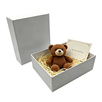 Boîte cadeau portable de luxe avec impression de logo personnalisé, base et couvercle blancs, insert en carton rigide, élégante, haut de gamme, écologique