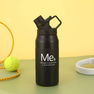 Bouteille d'eau grande capacité 750 ml 950 ml en acier inoxydable 304, thermos sport isotherme sous vide avec couvercle - Product Image 5