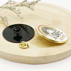 Logo kustom logam lucu lencana perhiasan hadiah medis siswa pelangi bros kerah Pin Enamel untuk ransel topi dekorasi - Product Image 4