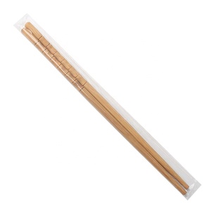 Nouveauté baguettes de bambou populaires de 24cm avec logo baguettes réutilisables marron clair pour restaurant et maison - Product Image 6