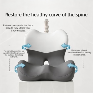 CZFIT High Quality Ergonomic Sponge Seat <b>Cushion</b>, <b>Memory</b> <b>Foam</b> for Comfortable and Breathable protection of Lumbar Spine - Product Image 6