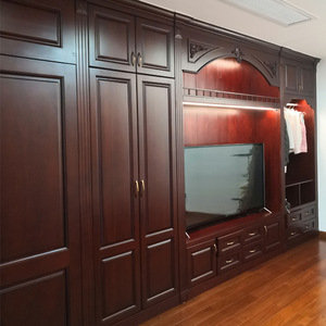 American Style Whole House Custom <b>Wardrobe</b> Solid Wood Bedroom Furniture QW-007 - Product Image 1