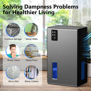 Nuevo Modelo de Deshumidificador Eléctrico Portátil para el Hogar, Silencioso 35dB, Capacidad de 9.9 Pintas/Día, Control Táctil - Product Image 4