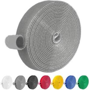 100% Nylon Crochet et Boucle Bande Bande Mince Robuste Dos à Dos Auto-Adhésif Double Face Bande - Product Image 2