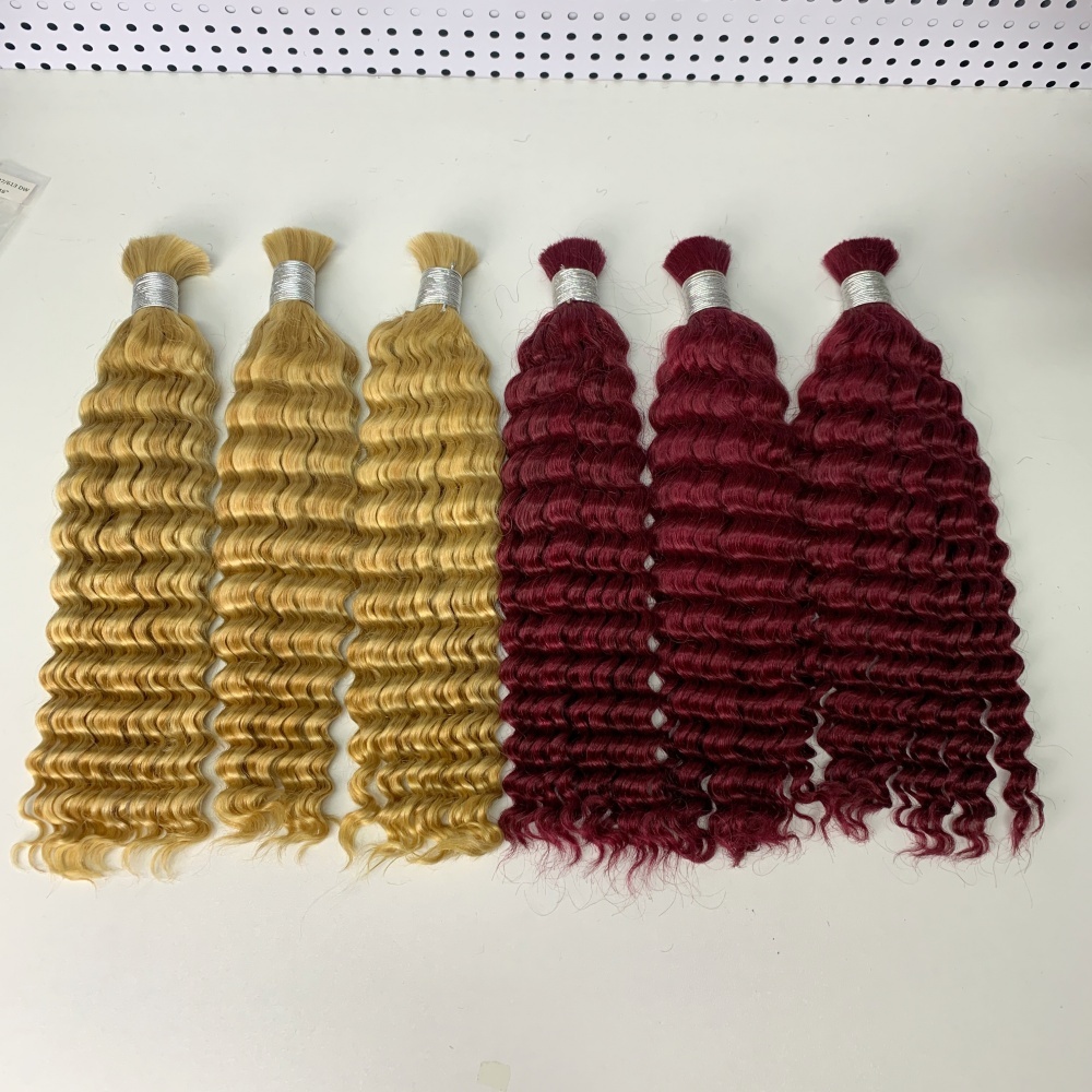 Vast Hair Workshop Craft Detail 8 for KAMA 100% Human Hair Extensions Curly Boho Braids Bulk Human Hair Bundles for Black Women