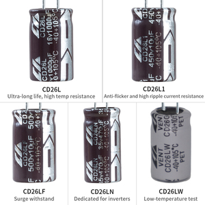 Condensateurs électrolytiques en aluminium à haute température, série Snap-In, 39-47000F, 2000H, <span class=keywords><strong>16</strong></span>-550V, tolérance de 20%, <span class=keywords><strong>condensateur</strong></span> CD294 - Product Image 6