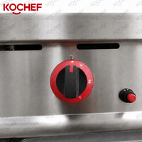 Matériel de cuisine professionnel en acier inoxydable certifié CE, alimentation électrique, gril à pierres volcaniques au gaz, armoire de barbecue