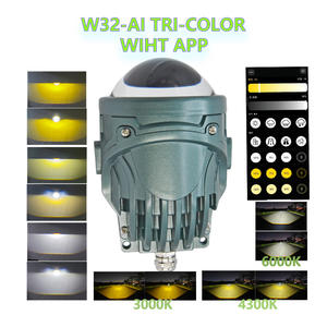 หลอดไฟรถยนต์ IDISON W32-AI ควบคุม<span class=keywords><strong>สี</strong></span>ผ่านแอพ <span class=keywords><strong>สี</strong></span>ฟ้า กันน้ำ ไฟสูง/ต่ำ 10/65w 9000lm โปรเจคเตอร์ไฟตัดหมอกสำหรับ <span class=keywords><strong>TOYOTA</strong></span> ขนาด 3.0 นิ้ว - Product Image 2