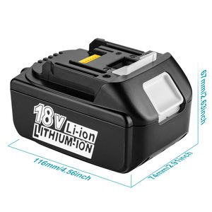 XNJTG MAK-18V-LI-10 MAK BL1860B Bl1850b Bl1815 LXT 공구용 교체 배터리, 4Ah MAK 18V 호환 배터리 - Product Image 2