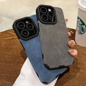 Cover posteriore antiurto in similpelle all'ingrosso per iPhone 17 16 15 Pro Max 14 13 12 11 Pro Max XS Max - Product Image 2
