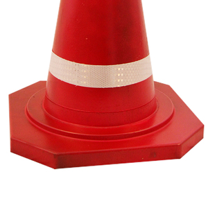 Khả năng hiển thị cao cam có thể thu vào PVC đường nón an toàn giao thông nón làm bằng cao su bền - Product Image 2