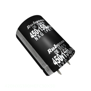ตัวเก็บประจุผ่านรู390 uF 20% 420V คาปาซิเตอร์แบบมีรูสำหรับ420NXG390MEFC30X50ของแท้ - Product Image 1
