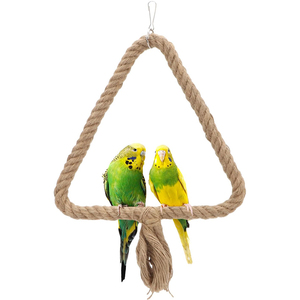 Juguete Colgante Resistente para Pájaros, Columpio Triangular de Cuerda de Cáñamo, Juguete Masticable para Loros, Venta Caliente - Product Image 1