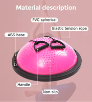Ballon de fitness gonflable en PVC durable anti-éclatement pour l'entraînement de la stabilité centrale et de l'équilibre, outil d'exercice Pilates et Yoga