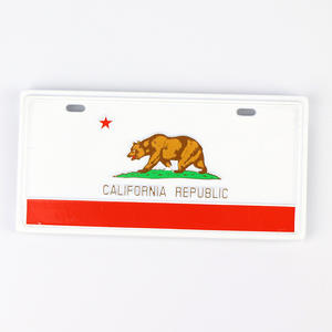 Aimants de réfrigérateur et plaques d'immatriculation de voiture en métal personnalisés en gros, souvenirs touristiques de la ville de Los Angeles - Product Image 4