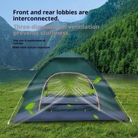 Carpa de camping automática desplegable para 2 personas, doble capa, impermeable, para las cuatro estaciones, con protección solar Oxford.