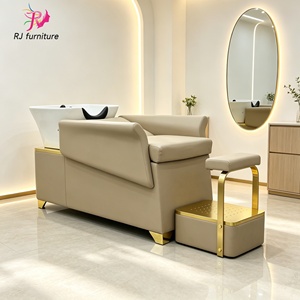 Fauteuil de lavage moderne pour salon de coiffure, lit de spa capillaire sans plomberie, lit de massage Headspa, chaise de lavage au design moderne - Product Image 1
