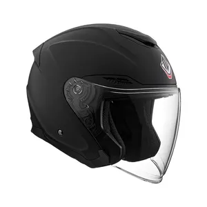 HWE-1 Motor Double Visor Sport Racing Abs Motorcycle Half Face Helmets Casco Moto Motocicleta Bici Media Cara