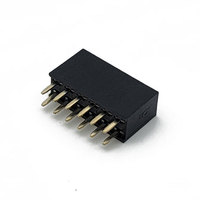 Conector Hembra de 180 Grados para PCB, Doble Fila, Ángulo Recto, DIP, 2x4 Pines, 6-40 Pines, Recto, Desmontable, 1.27mm, 0.8mm, 2.54mm