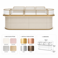 Luxuriöse Maßgefertigte Schmuck-Vitrine mit LED-Beleuchtung Umweltfreundliches & Langlebiges Design für Einzelhandelsgeschäfte & Einkaufszentren