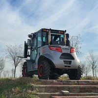 Chariot élévateur tout-terrain Olinman, diesel, norme Euro-5, 4 tonnes, mât à trois étages, transmission intégrale, CE