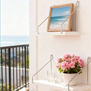 OEM Modern <strong>Floating</strong> Wall <strong>Shelf</strong> MDF <strong>Wood</strong> for Living Room Bedroom Kitchen Plant Book Display Home Decor Bulk Wholesale - Product Image 2