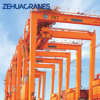 Grúa pórtico móvil monopórtico de plasma para uso marítimo Zehua 500T RTG 5T 10T 20T