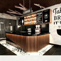 Conception et aménagement clés en main d'un café |   Comptoir de café personnalisé |   Solutions d'aménagement intérieur modulaires, écologiques et durables pour le commerce de détail
