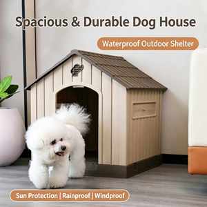 USMILEPET - Maison pour chien en plastique PP, directement de l'usine, étanche, avec porte, pour chiens de petite, moyenne et grande taille - Product Image 5
