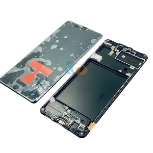 सैमसंग गैलेक्सी के लिए मोबाइल फोन LCDs A71 A715 एलसीडी डिस्प्ले टच स्क्रीन फ्रेम के लिए Digitizer विधानसभा के साथ सैमसंग A71