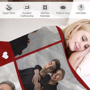 Couverture en polyester 100% imprimée personnalisée couvertures avec photo personnalisées pour maman <span class=keywords><strong>papa</strong></span> petite amie femme mari lit avec personnage - Product Image 4