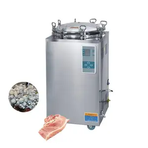 Sterilizer Milk Autoclave High Pressure Vertical Retort Machine PLC control automatic Mini Food Retort Sterilizer Machine