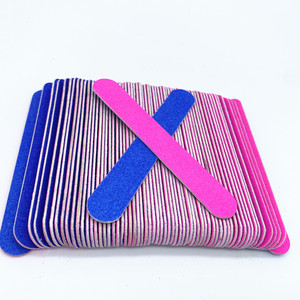 Customize Colored Disposable Wood Double Sided Emery Board Nail File for Salon Wooden Mini Disposable Nail File Buffers