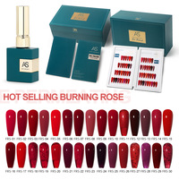 Nouvelle collection de vernis gel 30 couleurs vert-émeraude pour salons de manucure, effet œil de chat glacé rouge élégant et micro-diamants scintillants
