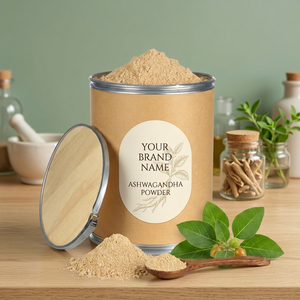 Poudre de racine d'ashwagandha de qualité alimentaire supérieure |   Poudre fine de Withania Somnifera 100% pure |   Vente en gros OEM et Marque Privée - Product Image 3
