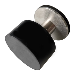 Arrêtoir <span class=keywords><strong>de</strong></span> <span class=keywords><strong>porte</strong></span> auto-adhésifs, fait en acier inoxydable avec un haut anti-choc insonorisant et <span class=keywords><strong>autocollant</strong></span> supplémentaire inclus - Product Image 1