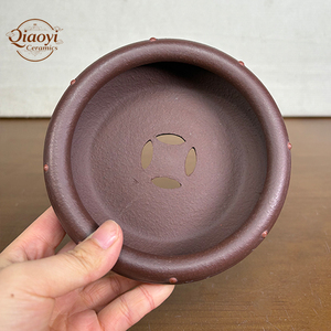 Vasi per Bonsai Classici Ecologici Yixing, Piccoli Vasi in Argilla Viola, Vaso per Orchidee, Artigianato Artistico, Vaso per Piante Succulente, Decorazione Casa <span class=keywords><strong>e</strong></span> Giardino - Product Image 5