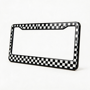 Marco de Matrícula Personalizado con Diseño Estadounidense, Marco para Placa de Matrícula con Logotipo de EE. UU., Soporte para Placa de Matrícula, Cubierta para Placa de Matrícula - Product Image 3