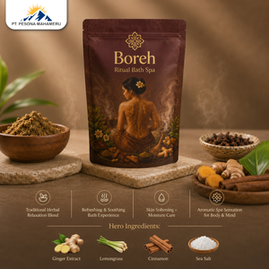 Boreh Ritual Bath Spa Herbal <b>Scrub</b> Moisturizing <b>Body</b> Treatment for Women Night Use with Ginger Extract and Lemongrass - Product Image 2