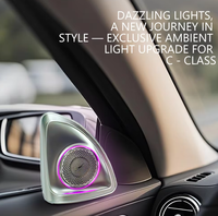 Tweeter rotatif 4D de classe A/C/E/S avec éclairage d'ambiance 3/7/64 couleurs pour Mercedes-Benz W177 W205 W213 W222 avec garantie d'un an