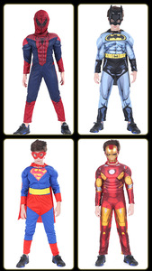 Traje de Cosplay de manga larga para niños 2024 para fiestas de Halloween y representaciones teatrales con máscara y mono de soldado de guerra de capa - Product Image 3