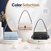 Sacs à bandoulière pour femmes en cuir PU tressé, sac à rabat, sac à main bandoulière, petit sac carré, logo personnalisé, vente en gros