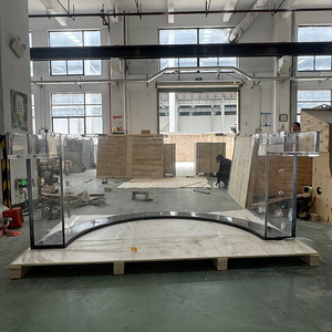 Luxe op maat gemaakte fabrikantprijs grote 1000 <span class=keywords><strong>gallon</strong></span> <span class=keywords><strong>75</strong></span> <span class=keywords><strong>gallon</strong></span> gebogen aquariumtank - Product Image 1