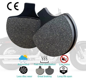 4306383เบรคอินทรีย์โลหะกึ่งด้านหน้าสำหรับ <span class=keywords><strong>Harley</strong></span> <span class=keywords><strong>Davidson</strong></span> Sportster Dyna <span class=keywords><strong>fatboy</strong></span> - Product Image 2