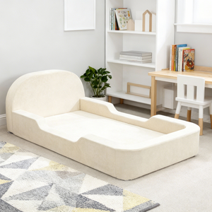 Premium Kids Bed Couch with Soft Mattress Included Removable Cover Easy Assembly Sofa for <strong>Small</strong> Spaces Bedroom Playroom - Product Image 1