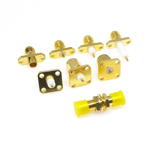ขั้วต่อสายโคแอ็กซ์เชียล RF แบบ SMA-KFD SMA-KKY หัวแจ็คแบบตรงชุบทองแจ็คหัวต่อตัวเมียเข้ากับขั้วต่อแบบกั้นตัวเมีย - Product Image 1